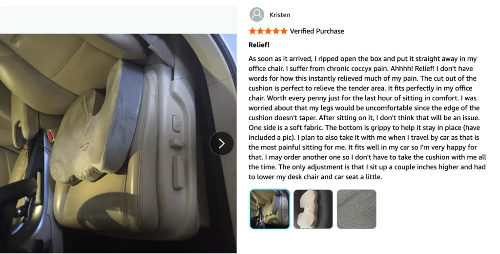 ComfiLife Orthopedic Seat Cushion