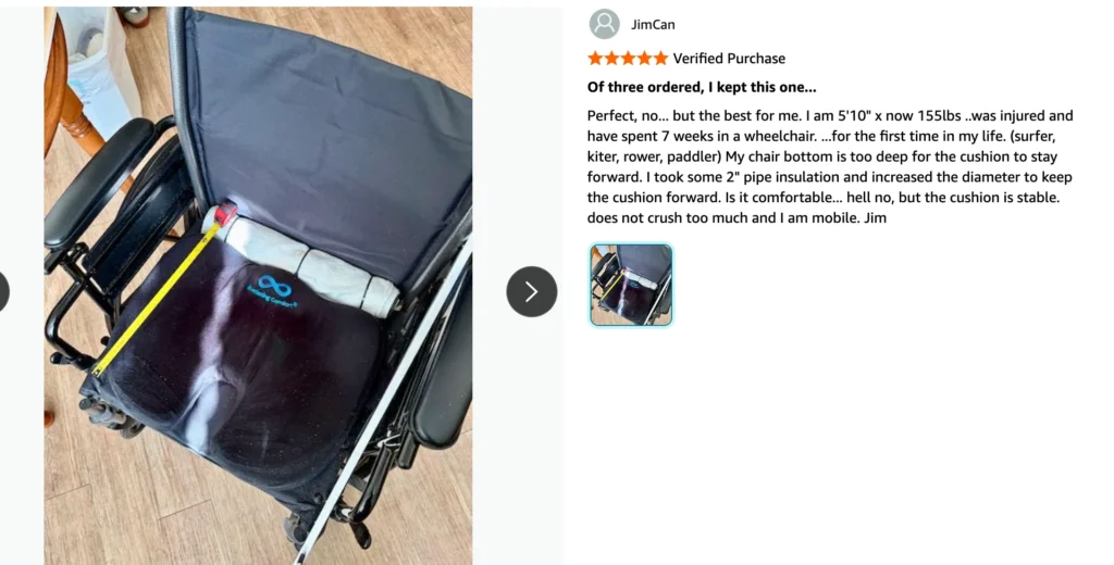 Everlasting Comfort Memory Foam Cushion