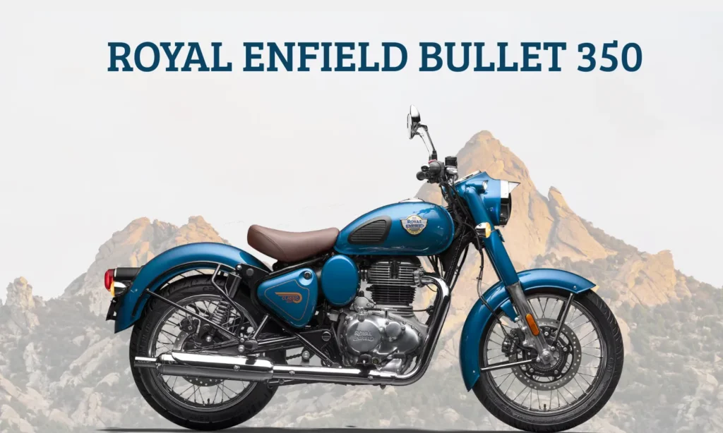 The 2025 Bullet 350 blends classic aesthetics with essential modern tech. The semi-digital instrument cluster features an analog speedometer