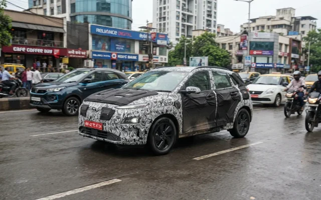 Hyundai compact electric SUV being tested in India